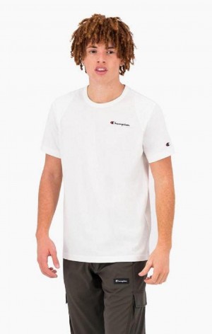 Champion Graphic Logo Print Padded Insert T-Shirt Men's T Shirts White | BGEPQ-8276