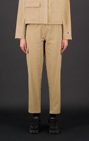 Champion Military Inspired Cargo Pants Women's Joggers Light Brown | LZVID-9701