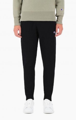 Champion Ribbed Cuffed Reverse Weave Joggers Men's Joggers Black | AXCYT-8913